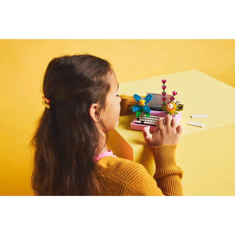 Lego Creator 3 In 1: Macchina Da Scrivere Con Fiori Giocattolo - Si Trasforma In Keytar O In Vaso 31169