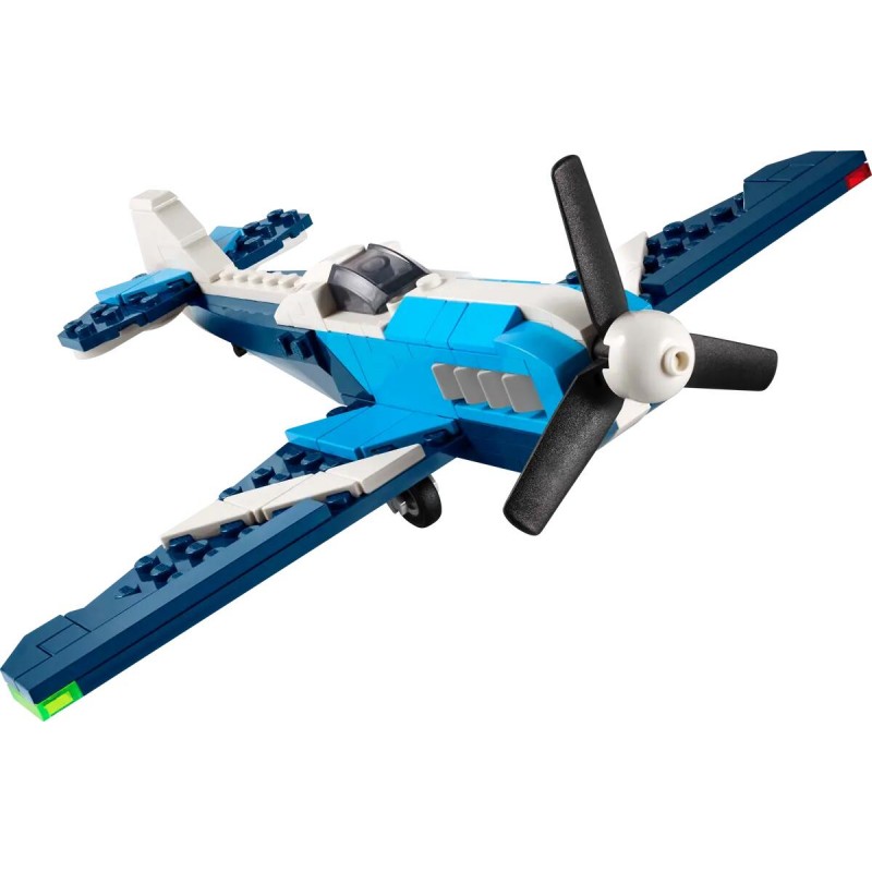 Lego Creator 3 In 1 Velivolo: Aereo Da Competizione - Trasformabile In Elicottero E Jet 31160