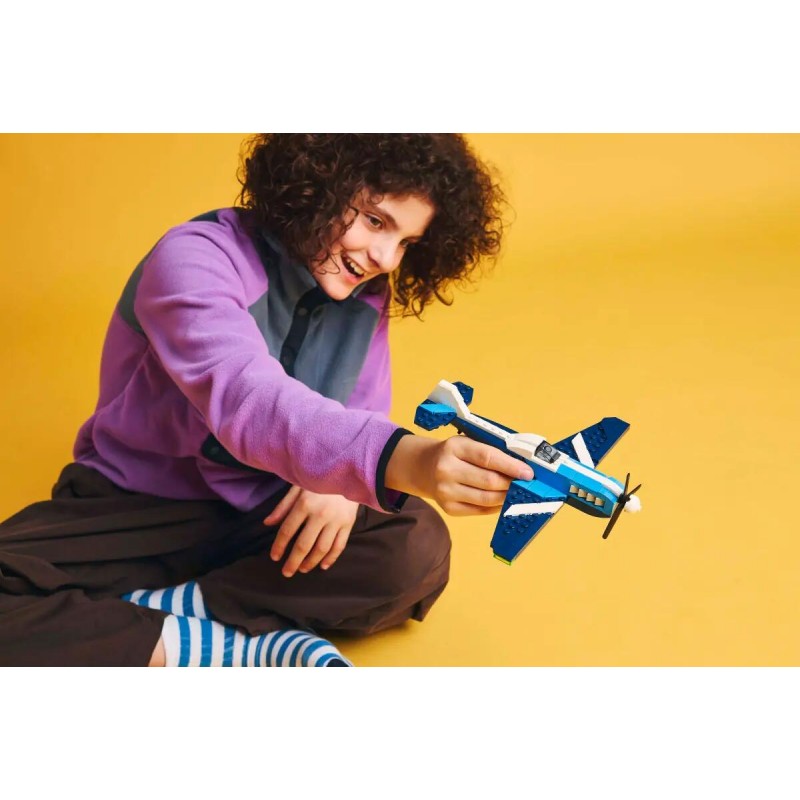 Lego Creator 3 In 1 Velivolo: Aereo Da Competizione - Trasformabile In Elicottero E Jet 31160