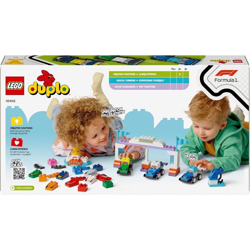Lego Duplo - Auto Da Corsa E Piloti Team F1 10445