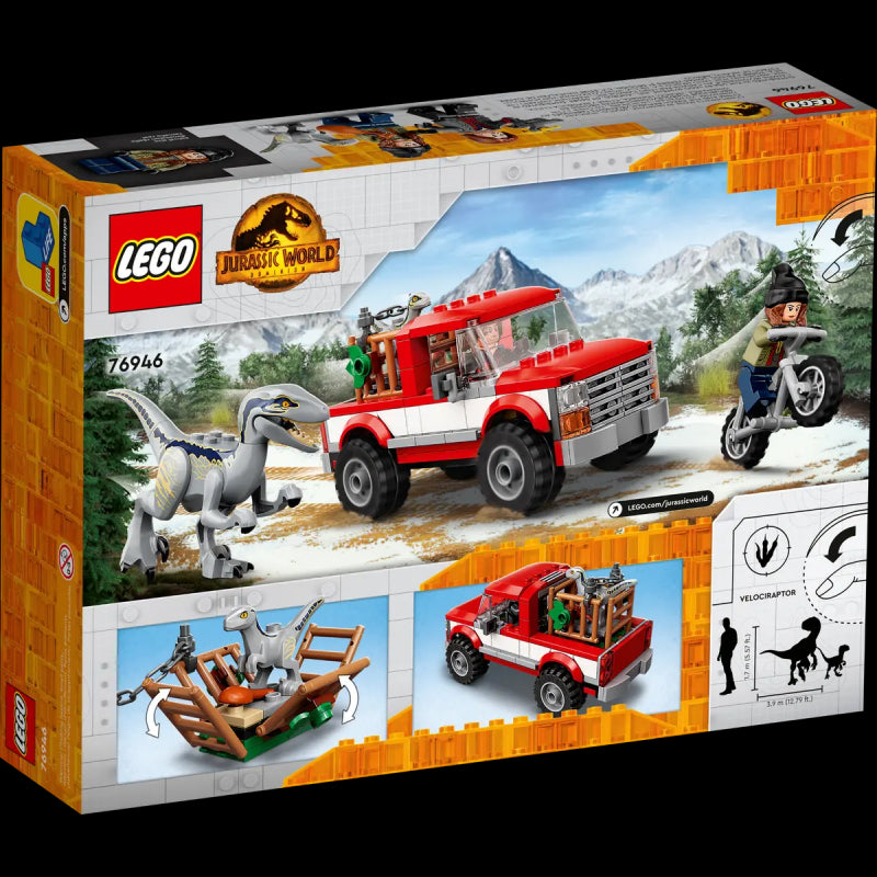 Lego Jurassic World - La Cattura Dei Velociraptor Blue E Beta 76946