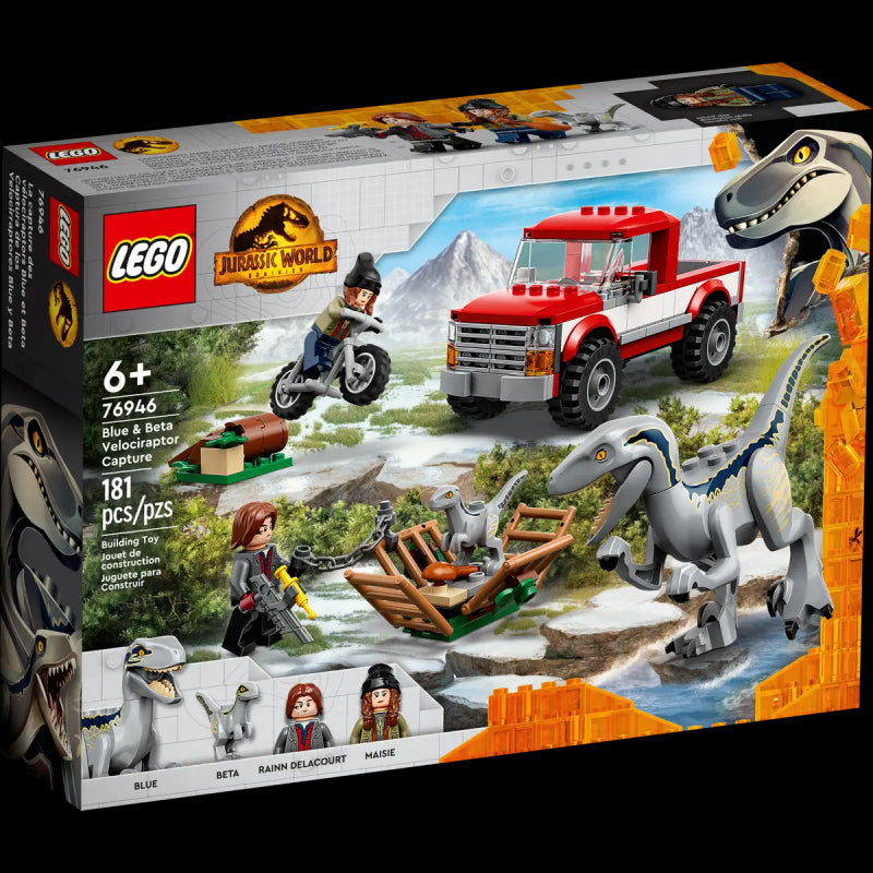 Lego Jurassic World - La Cattura Dei Velociraptor Blue E Beta 76946