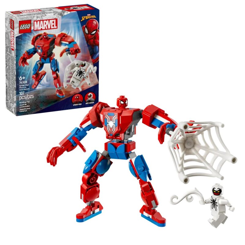 Lego Marvel: Mech Di Spider-man Contro Anti-venom 76308