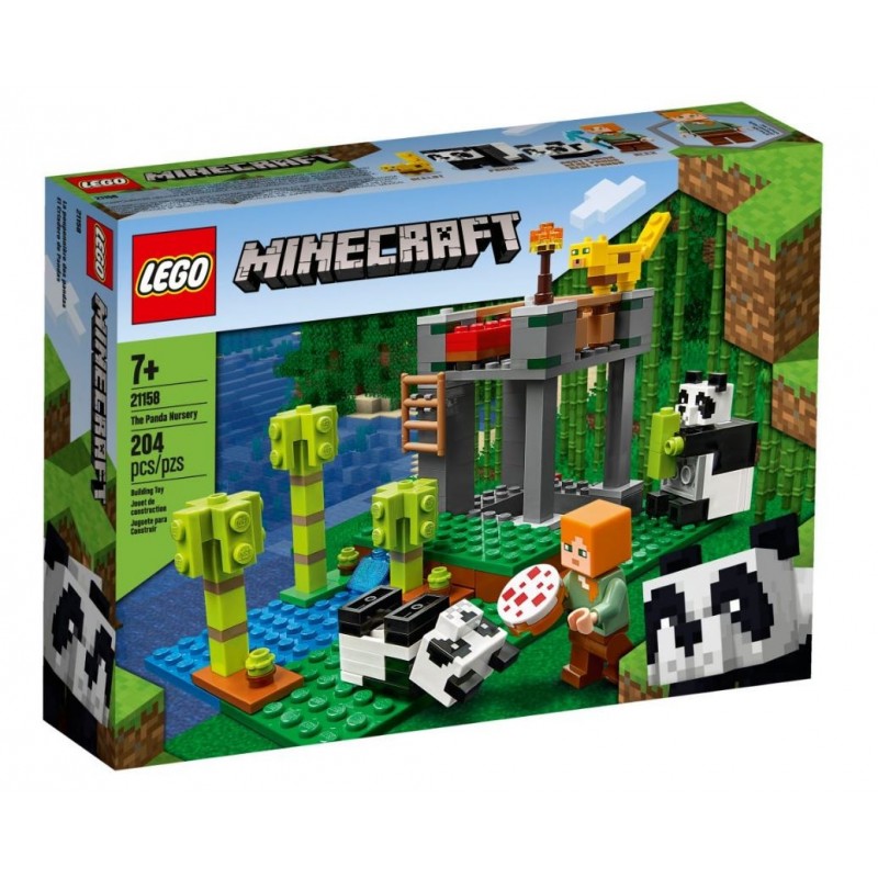 Lego Minecraft - L'allevamento Di Panda 21158