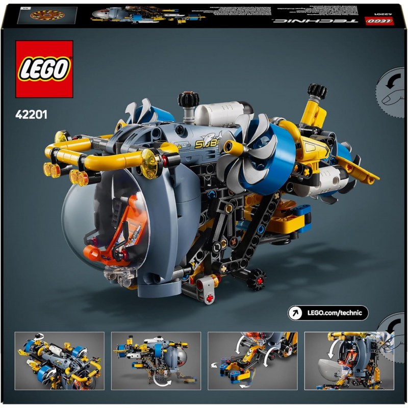 Lego Technic - Sottomarino Per Esplorazioni Abissali 42201