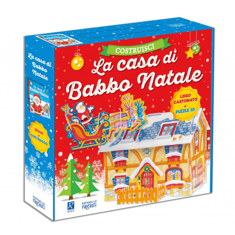 Libro Con Puzzle 3d La Casa Di Babbo Natale - Raffaello Ragazzi