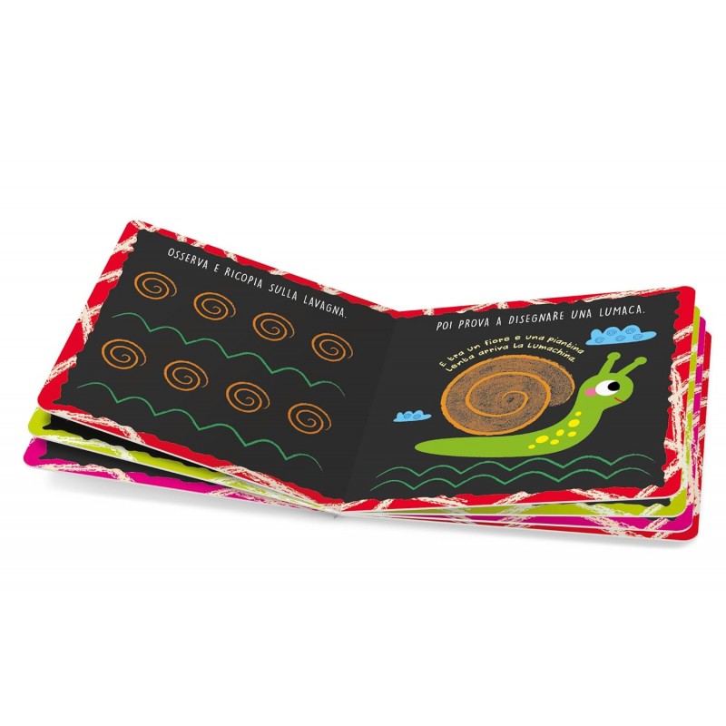 Ludattica - Quante Linee Nel Bosco! Ediz. A Colori. Con 2 Lavagnette Double-face + 6 Gessetti Colorati + Cancellino