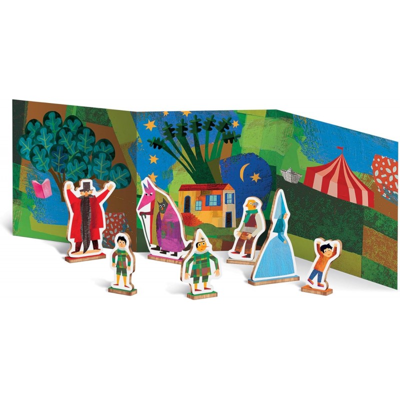 Ludattica - Woody Story Puzzle - Pinocchio | Puzzle In Legno Bambini 3+ Anni Di 24 Pezzi
