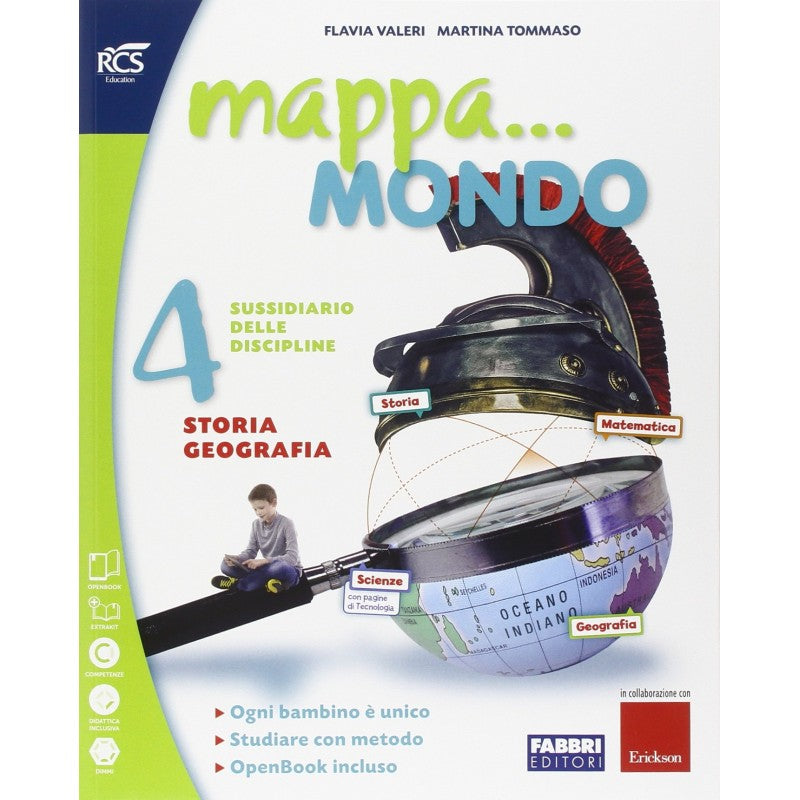 Mappa... Mondo 4: Storia-geografia, Scienze-matematica, Quaderni Operativi + Atlante Storico-geografico 4/5