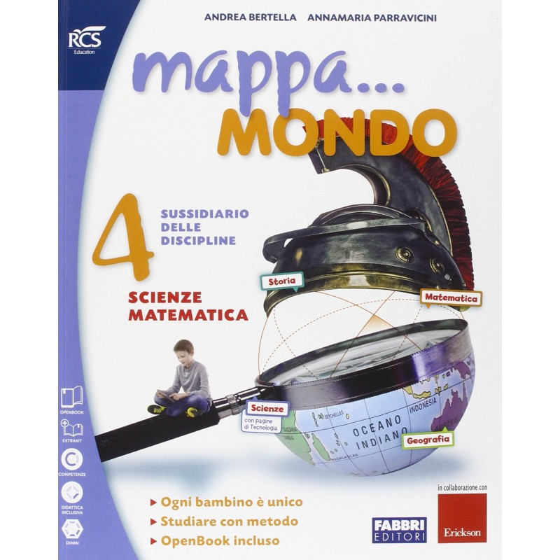 Mappa... Mondo 4: Storia-geografia, Scienze-matematica, Quaderni Operativi + Atlante Storico-geografico 4/5