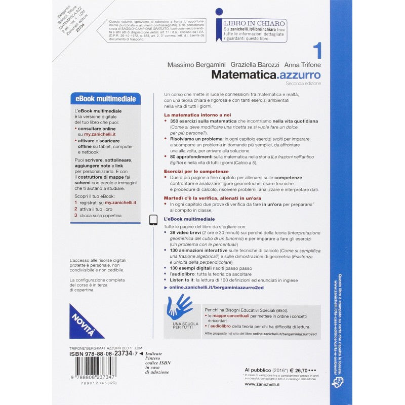 Matematica.azzurro 1