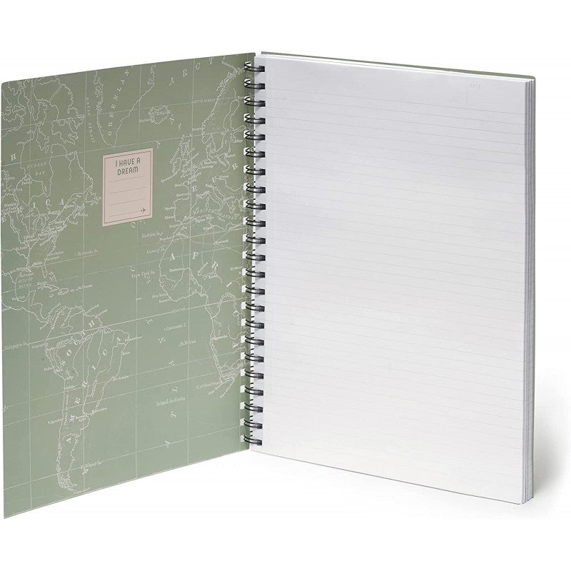 Maxi Quaderno 3 In 1 Spiralato Legami Travel, A4, 204 Pagine Staccabili