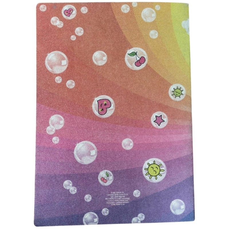 Maxi Quaderno Glitterato Me Contro Te A4, 18+1 Fogli, 5mm 100gr