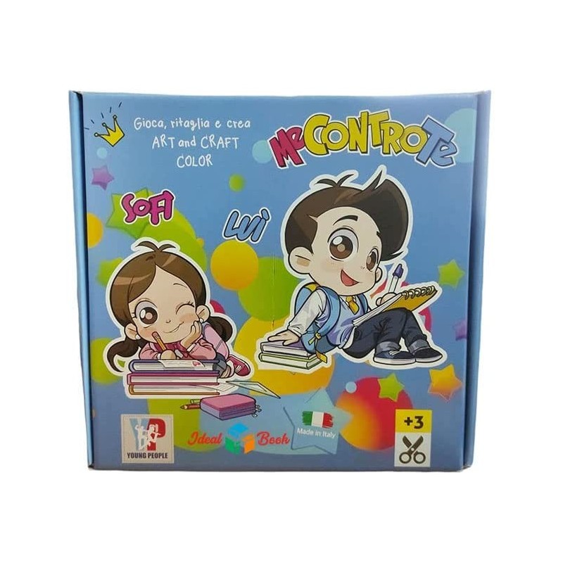 Me Contro Te – Gioca, Ritaglia E Crea - 8 Pennarelli C/timbri + Materiali