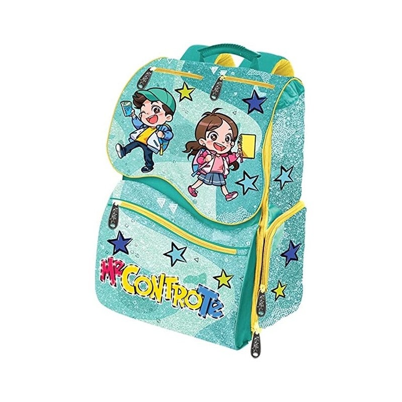 Meme Contro Te Zaino Square Sdoppiabile Con Led Verde