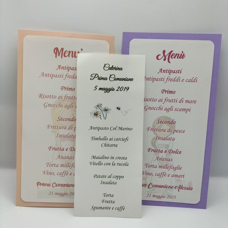 Menu Personalizzabili