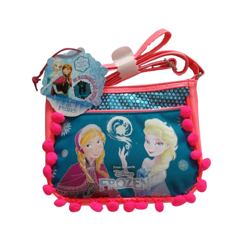 Mini Borsa Frozen Magia Dei Sogni Con Tracolla – Azzurro E Fuxia
