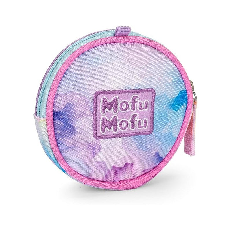 Mofu Mofu - Portamonete, Con Pratica Chiusura Zip, Ideale Per Riporre Monete E Altri Piccoli Oggetti, 9x3 Cm, Lilla
