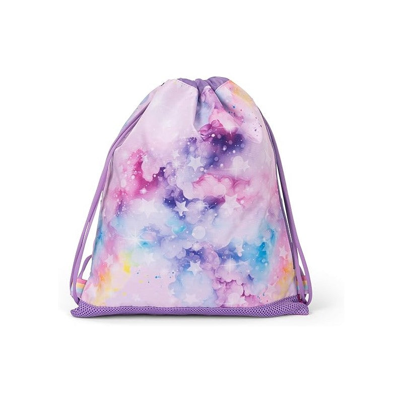 Mofu Mofu - Sacca Coulisse, Compatta E Versatile, Ideale Per Palestra, Scuola, Viaggi, Portamerenda, 34x42 Cm, Lilla