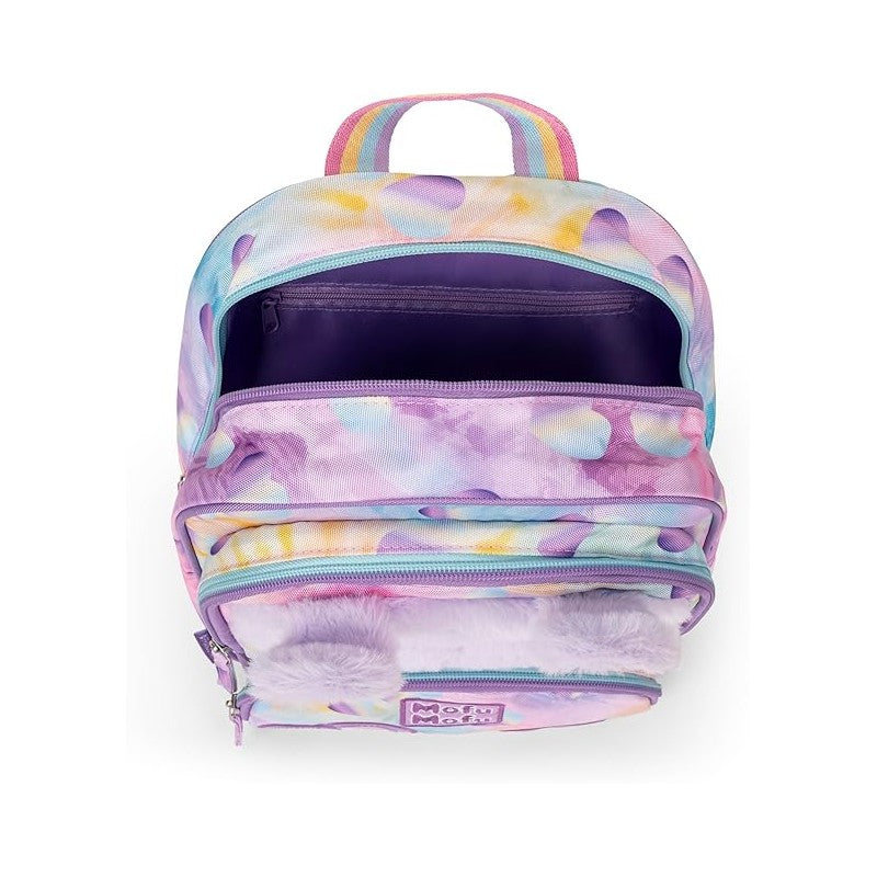 Mofu Mofu - Zainetto Bambina, Per Asilo E Tempo Libero, Con Spallacci Imbottiti, 23x30hx10 Cm, Lilla