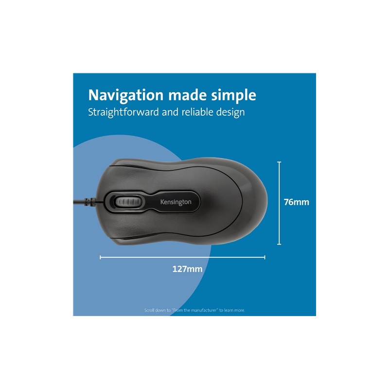 Mouse Ottico Usb Kensington Mouse In A Box