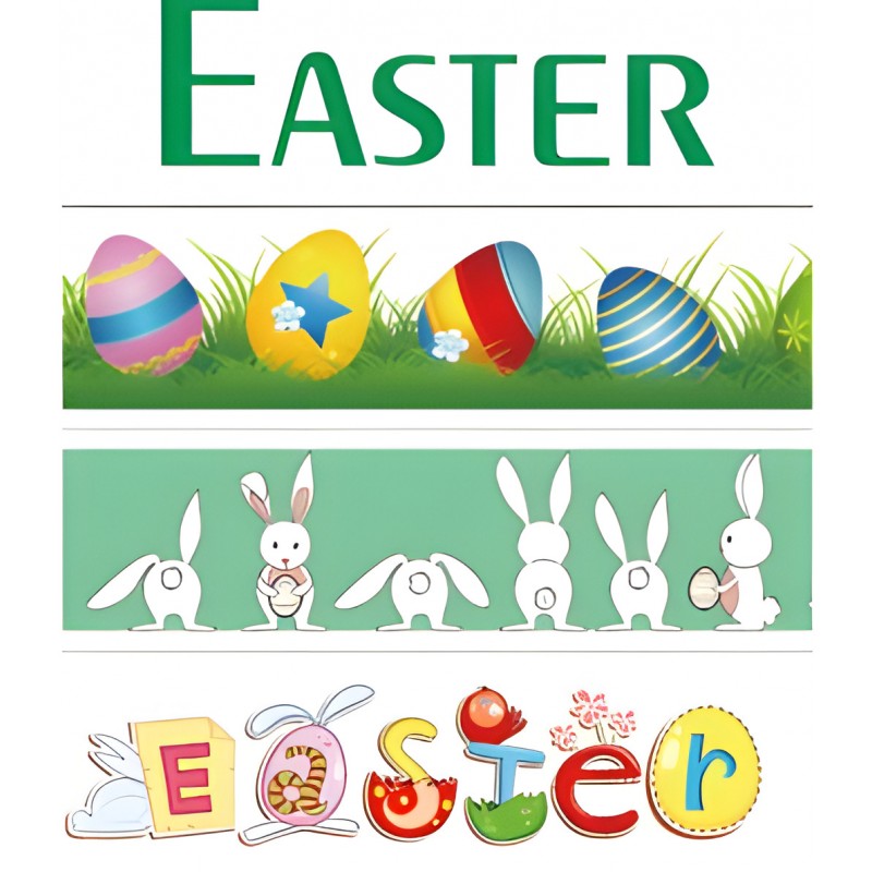 Nastro Adesivo Pasqua Washi Tape 15mm X 5mt - Wiler