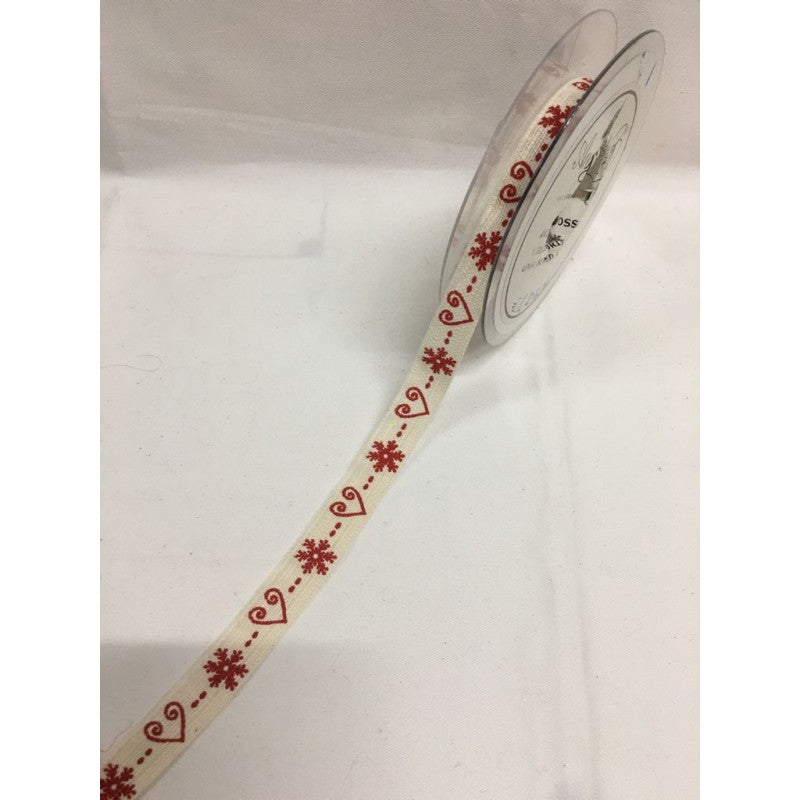 Nastro Cuori E Fiocchi Di Neve