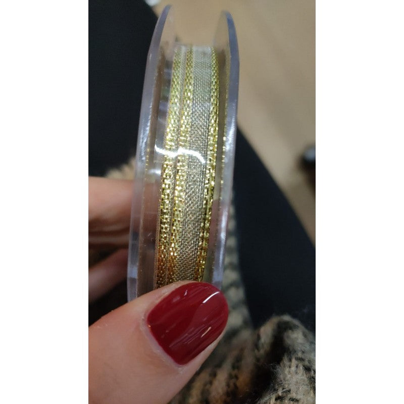 Nastro Semirigido Oro- Rosso- Argento