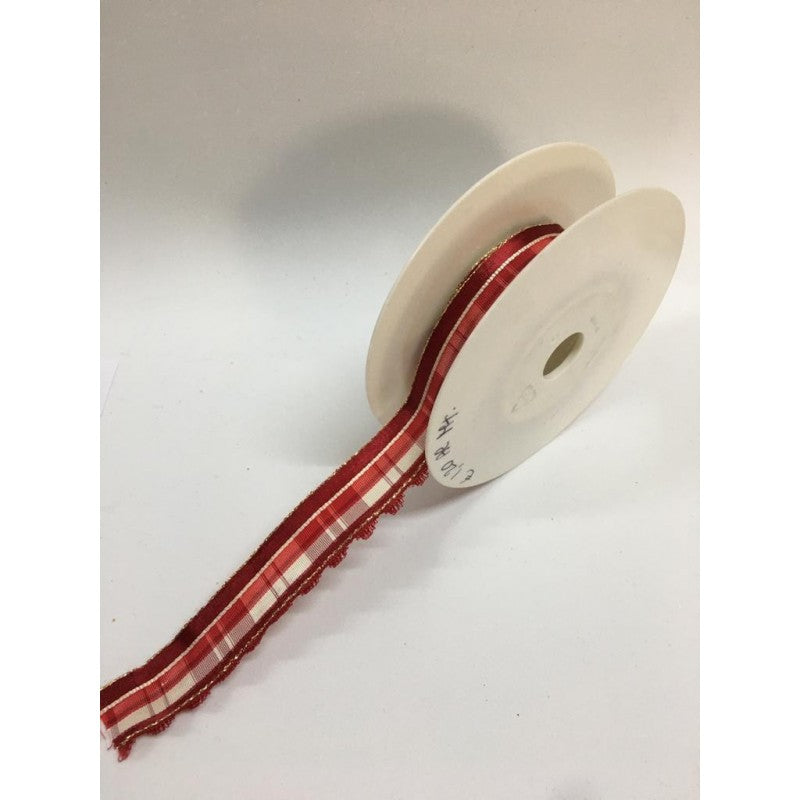 Nastro Tartan Con Merletto