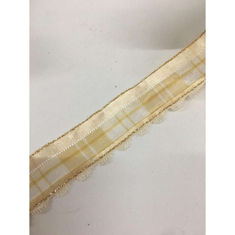 Nastro Tartan Con Merletto