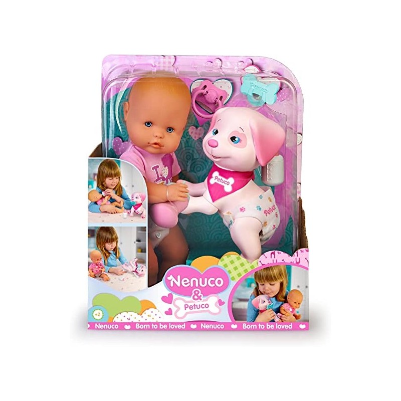 Nenuco & Petuco - Bambola Con Cucciolo E Accessori Per Entrambi