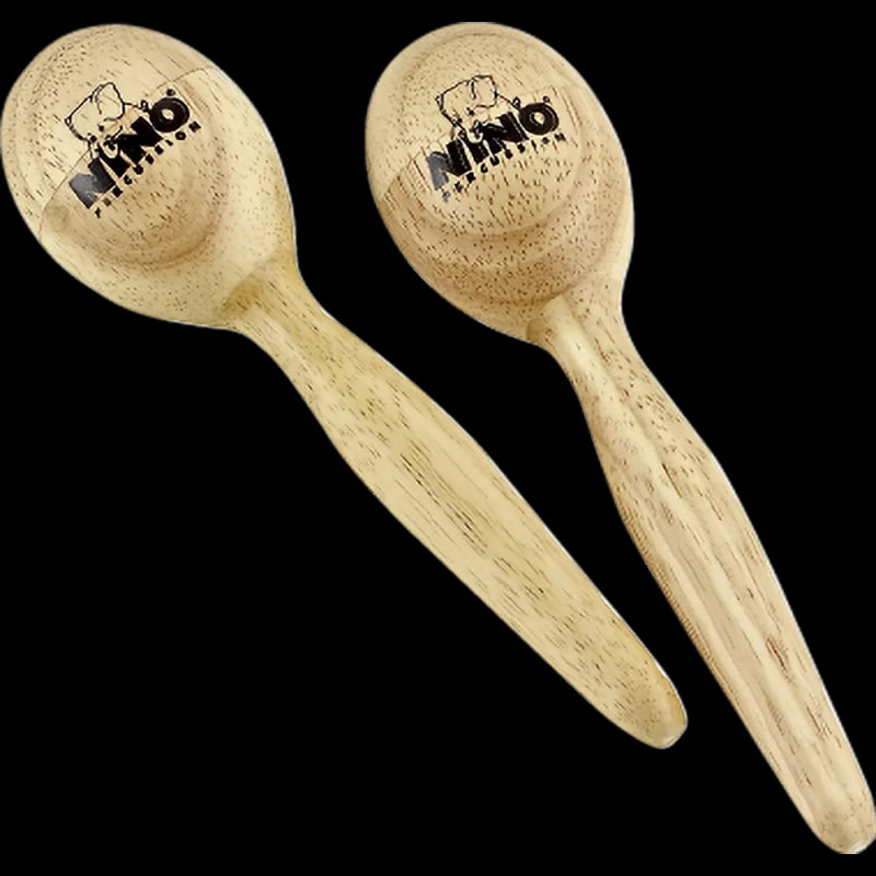 Nino Percussion Nino565, Coppia Di Maracas Piccole Ovali In Legno