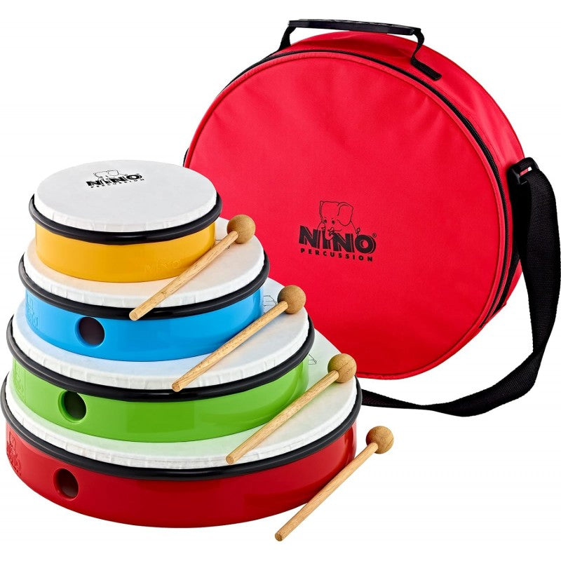 Nino Percussion Ninoset6, Set Di 4 Tamburelli Con Borsa