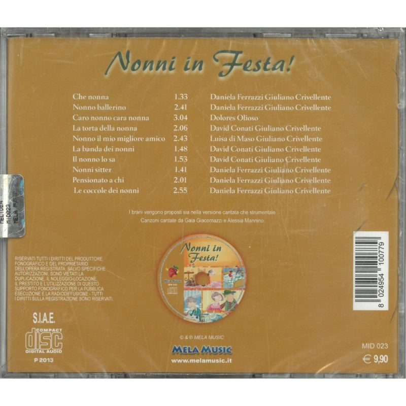Nonni In Festa. Cd Audio – Mela Music