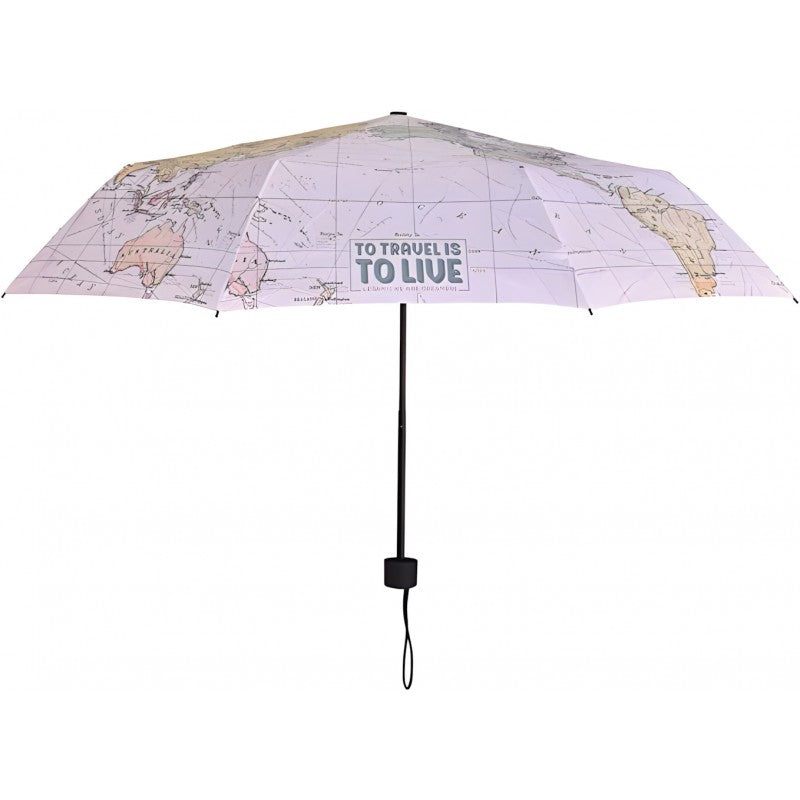 Ombrello Pieghevole, Custodia Inclusa - Tema Travel - Legami
