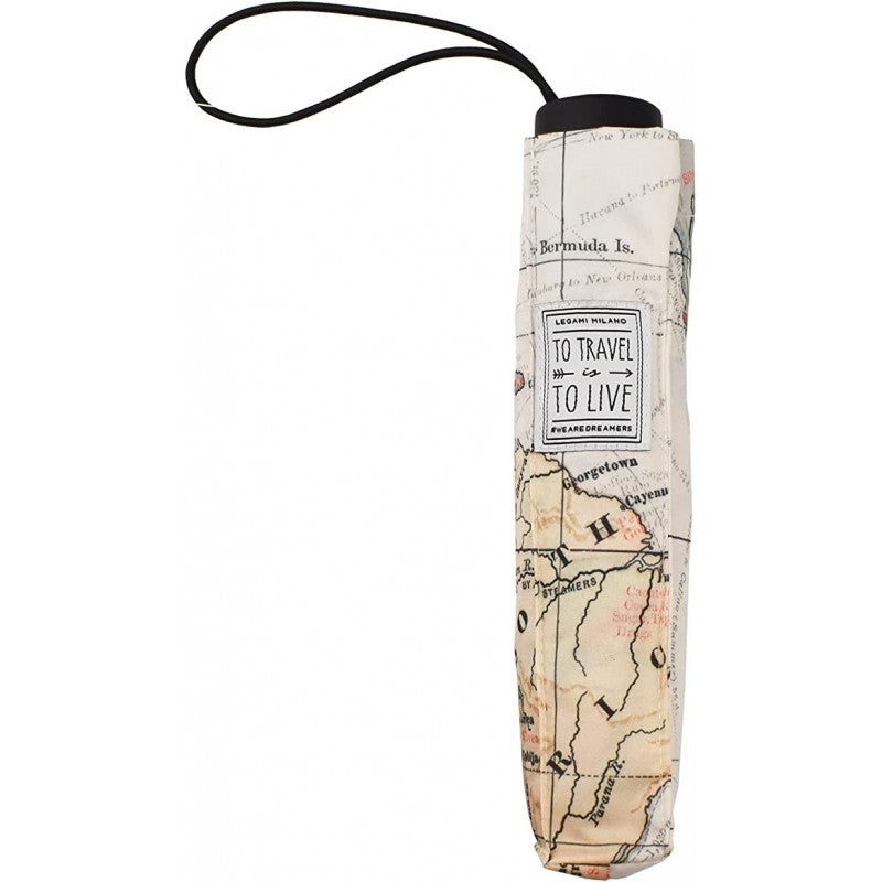 Ombrello Pieghevole, Custodia Inclusa - Tema Travel - Legami