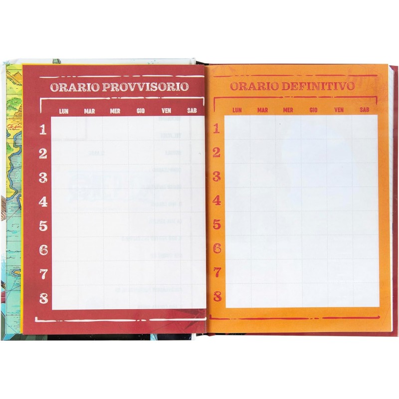 One Piece - Diario Scuola 2024-2025 Ufficiale One Piece, Diario 12 Mesi, 13 X 17,8 Cm