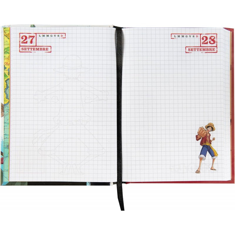 One Piece - Diario Scuola 2024-2025 Ufficiale One Piece, Diario 12 Mesi, 13 X 17,8 Cm