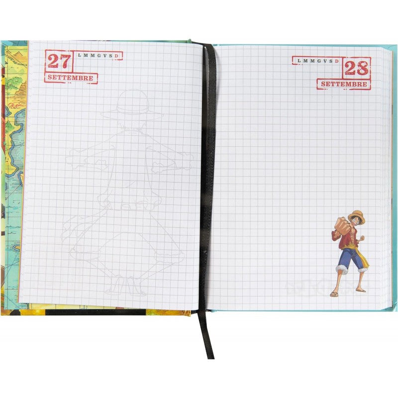 One Piece - Diario Scuola 2024-2025 Ufficiale One Piece, Diario 12 Mesi, 13 X 17,8 Cm