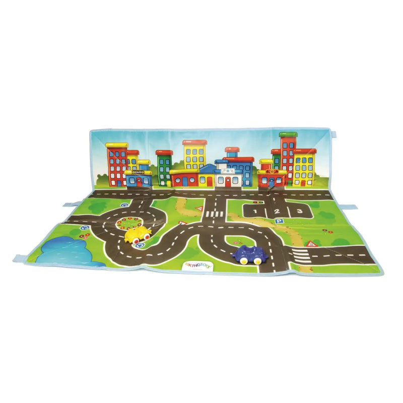 Original Tappeto Città Con 2 Macchinine – Viking Toys Vk5202