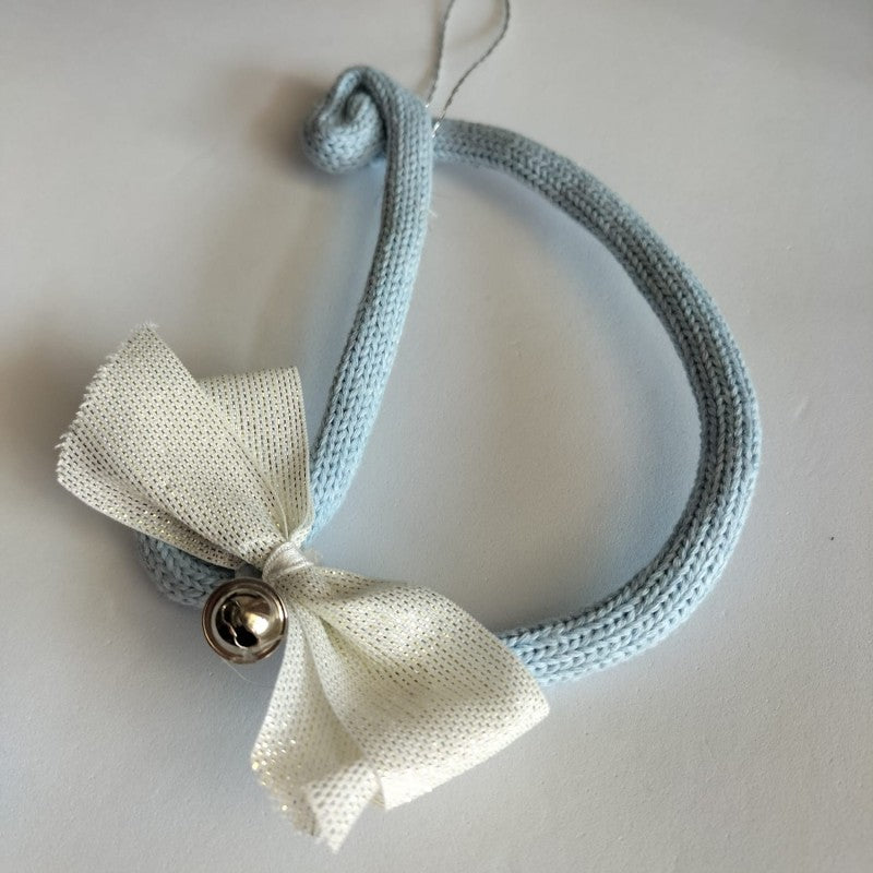 Pallina Natale Iniziale Personalizzabile - Celeste