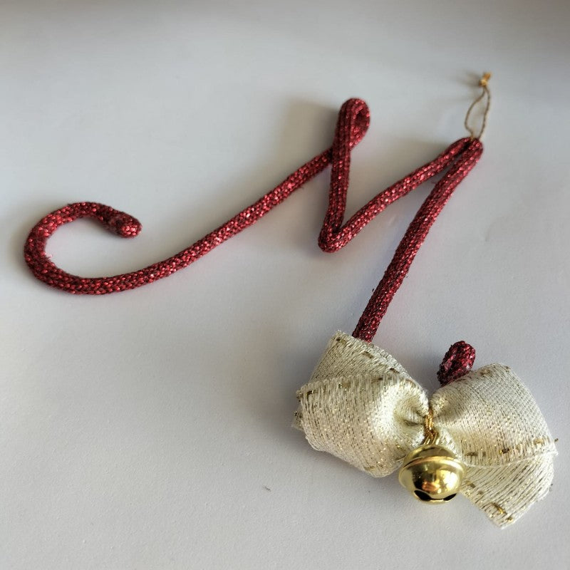 Pallina Natale Iniziale Personalizzabile - Rosso Glitter