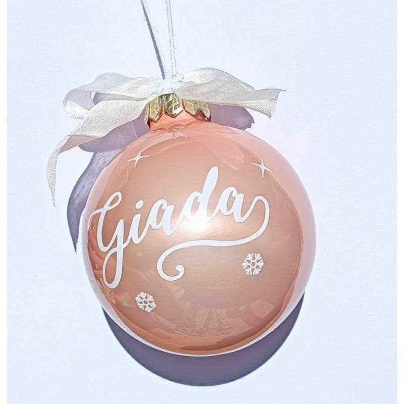 Pallina Personalizzata Con 1 Nome - Albero Di Natale