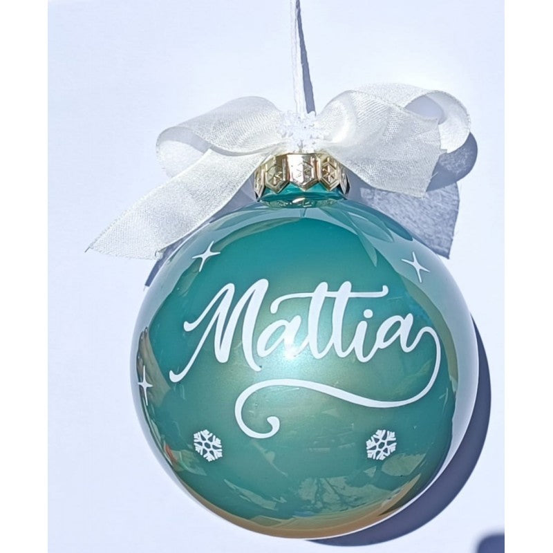 Pallina Personalizzata Con 1 Nome - Albero Di Natale