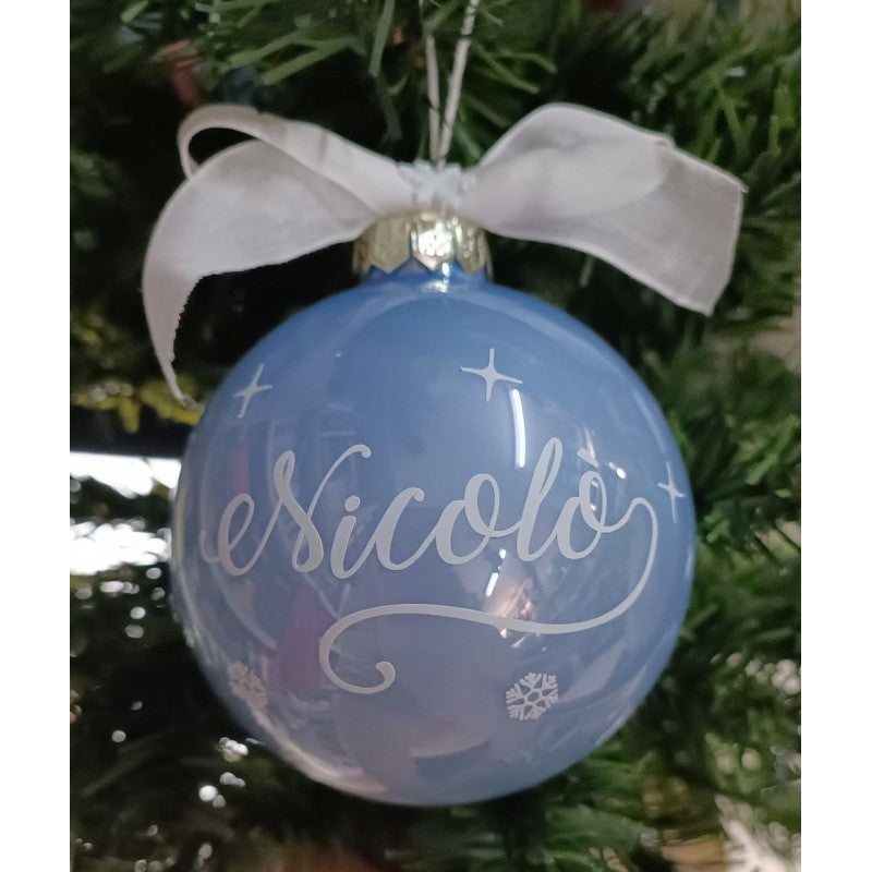 Pallina Personalizzata Con 1 Nome - Albero Di Natale