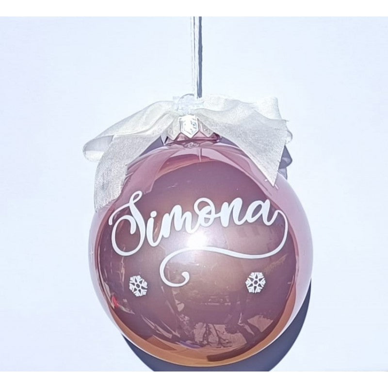 Pallina Personalizzata Con 1 Nome - Albero Di Natale