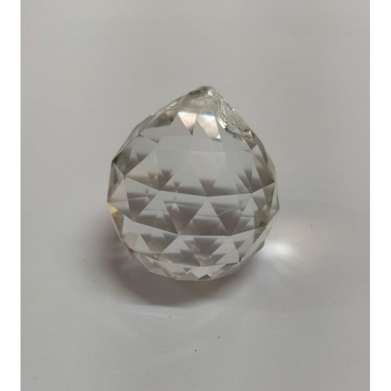 Pallina Trasparente Cristallo - Diametro Cm 4  - White Style