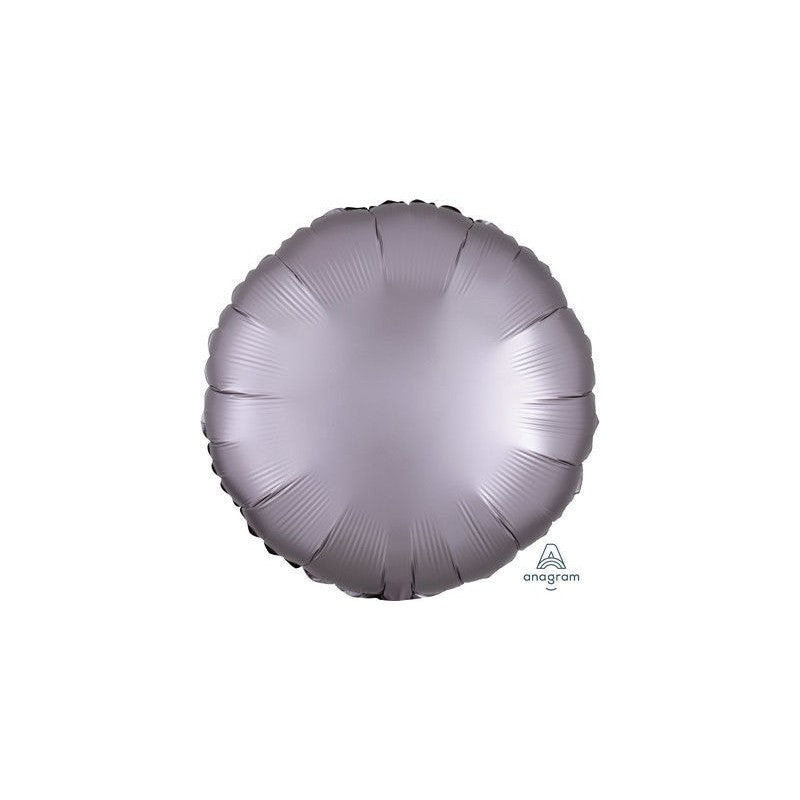 Palloncino Tondo Mylar 17″ 42 Cm Satinato Grigio