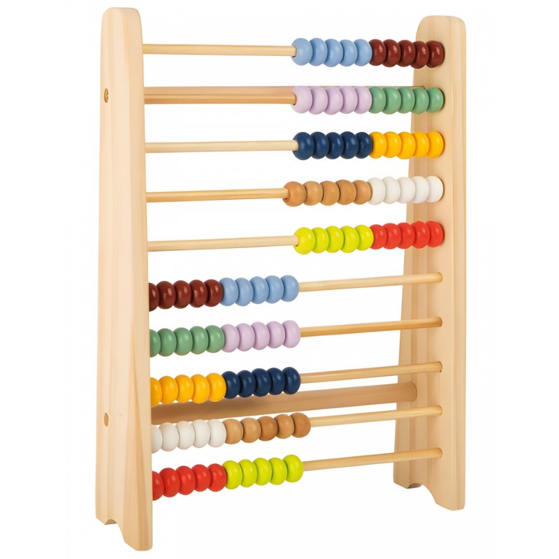 Pallottoliere In Legno "educate" Per Bambini