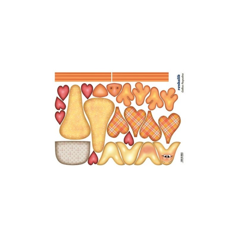 Panno Kraft 3d Gallina Pasqualina 50 X 70 Cm